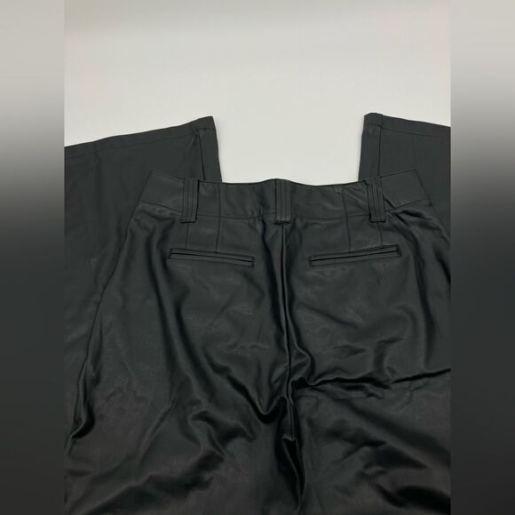 Anthropologie | The Junie High-Rise Flare Pants by Maeve: Faux-Leather Edition - Picture 7 of 8